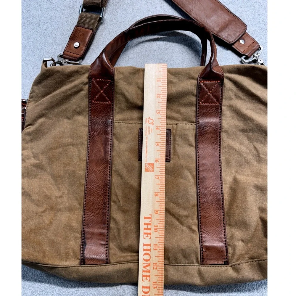 Field & Stream Vintage Collection Canvas Leather Duffel Weekender Travel Bag